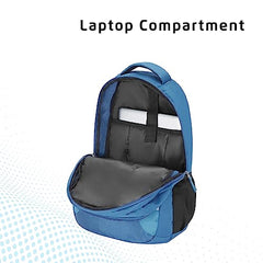 Safari Omega spacious/large laptop backpack with Raincover, college bag, travel bag for men and women, Black, 30 Litre