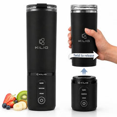Kilig Vortex Blitz Portable Blender, Sip-Ready Jar Design, 470ml BPA-Free, USB-C Rechargeable, 3 Modes (Blend, Smoothie, Crush), 6 Blade system