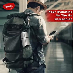 Pigeon 1.5 litre Hot Kettle and Stainless Steel Water Bottle Combo used for boiling Water, Making Tea and Coffee, Instant Noodles, Soup with Auto Shut- off Feature, 1300 W