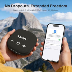 Tribit StormBox Micro 3 Bluetooth Speaker, 13W, IP68, 24H Playtime, Black | XBass, Carry Strap, Magnetic Mount, Bluetooth 6.0, Custom EQ, Built-in Mic, Stereo TWS Pairing, Outdoor, Cycling, Type-C