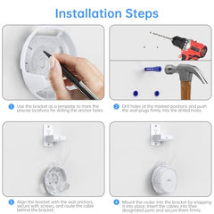 SURVADV® Wall Mount Holder for TP-Link Deco BE23 BE25 WiFi 7 Router 3-Pack