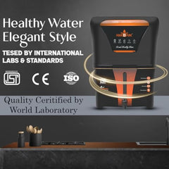AQUA D PURE 4 in 1 Zinc + Copper + Alkaline Ro Water Purifier With Inbuilt TDS Adjuster, RO, UV, UF and Auto Shut Off Function, 12L, 10 Stage Purification Method, Black