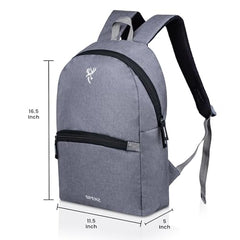 Spenz Saffron Mini Laptop Casual Backpack for Office School & College | Bag for Men & Women(Grey)