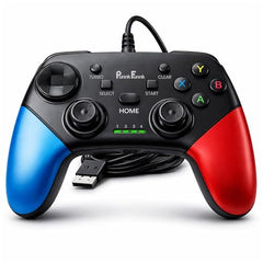 PunnkFunnk Gaming Controller Lite Wireless Bluetooth Gamepad for Android, iOS, PC & Smart TV with Turbo Function, Ergonomic Grip, Rechargeable Battery (X1 Pro Wired)