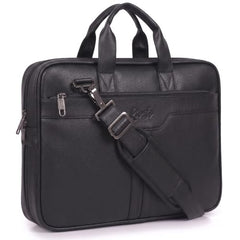 RIONTO Elite Vegan Leather Laptop Bags for Men Office Use | Upto 15.6 inch | Expandable Bottom | Mobile & Pen Compartment with Multiple Organizers | Professional Office Bag for Man & Women - Tan