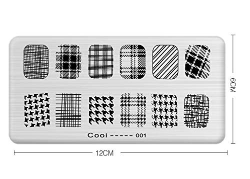 SYGA 1 Piece Cooi_002 Style Nail Plates Nail Art Image Stamping Plates Nail Sticker