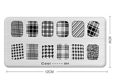 SYGA 1 Piece Cooi_002 Style Nail Plates Nail Art Image Stamping Plates Nail Sticker