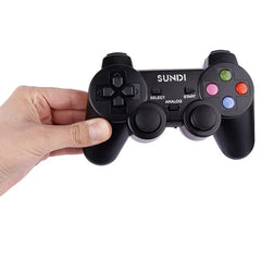 GAMENOPHOBIA TCOS TECH PS2 Wireless Controller with 2.4G Receiver – Dual Vibration Wireless Analog Gamepad Compatible with PS2, PS1 & PSX | Remote Joypad for Gaming | Ergonomic Design | Plug & Play