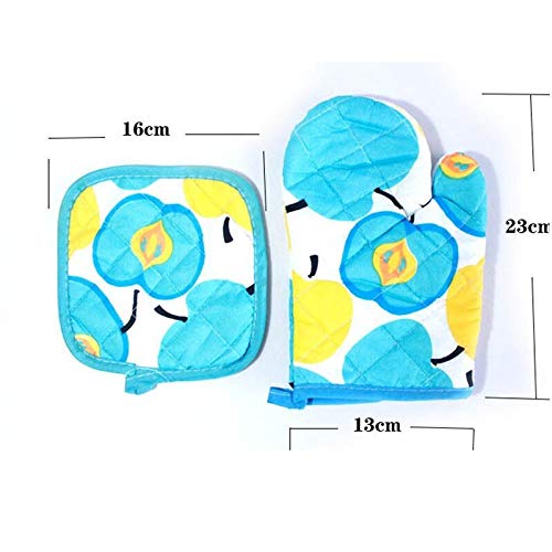 SYGA Set of 2 Cotton Heat Proof Microwave Oven Gloves