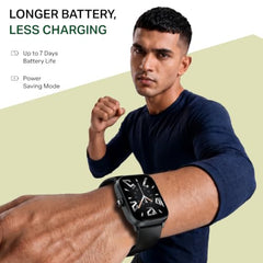 boAt Storm Blaze Smartwatch in Premium Metal Finish with Advanced BT Calling, Functional Crown, 1.83'' (4.64 cm) HD Display, IP68 Waterproof, HR, Sleep, Stress & SPO₂ Tracking, SOS (Cool Grey)