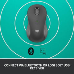 Logitech Signature M550 Wireless Mouse - for Small to Medium Sized Hands, 2-Year Battery, Silent Clicks, Bluetooth, Multi-Device Compatibility