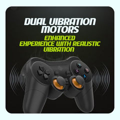 Cosmic Byte Nexus Wireless Controller for PC | Dual Vibration, Sensitive Triggers, Fast Response | Powered by 2 AAA Batteries (Not Included) (Black)