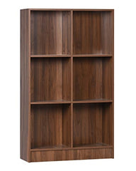 DeckUp Meritus-L 3-Shelf Engineered Wood Book Shelf and Display Unit (Walnut, Matte Finish)