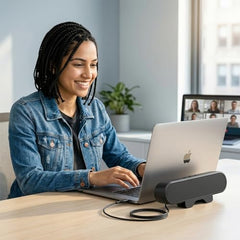 ZORBES Computer Speakers for Desktop PC, USB Wired Clip-On Monitor Bar