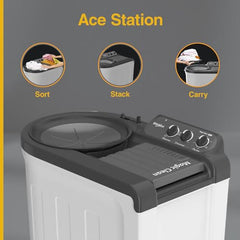 Whirlpool 6.5 Kg 5 Star Magic Clean Semi-Automatic Top Loading Washing Machine (MAGIC CLEAN 6.5 GREY, 4 Year Comprehensive Warranty, 1400 RPM Motor, 5 Year Motor Warranty)