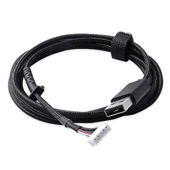HUYUN USB Mouse Cable Mice Line & 1 Set Mouse feet Compatible for logit G502 Hero G502 Wired Mouse Plug and Play Mouse Cable
