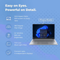 Lenovo ThinkBook 14, Intel Core 5 210H, 16GB RAM, 512GB SSD, WUXGA IPS 14”(35.56cm), Win11 Home, Office 2024, Arctic Grey, 1.36Kg, 21SGA02WIG, Fingerprint, 300 Nits,Backlit, 1Y Onsite Warranty, Laptop