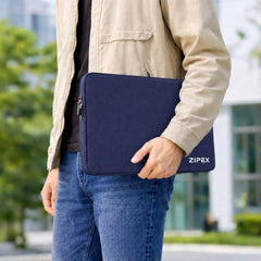 Photon 15 Inch to 15.6" Inches Laptop Case with Charger Pouch | Waterproof Laptop Sleeve | Laptop Cover Bag, Blue