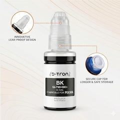D-tron GT51/GT52 Compatible Refill Ink for HP 5810 5811 5820 5821 115 116 117 310 315 319 410 415 416 419 457 Printers (Black-2 Colour-3) Pack of 5 - Cyan, Magenta, Yellow, Black