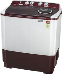 LG 10.5 kg, 5 Star, Roller Jet Pulsator with Soak, Wind Jet Dry Technology, Semi-Automatic Top Load Washing Machine (P105ASRAZ, Burgundy, Rat Away & Smart Filter)