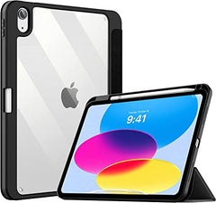 ProElite Case Cover for Apple iPad (A16) 11th/10th Generation (2025/2022), Transparent case Cover with Pencil Holder for iPad 11th/10th Gen 2025/2022, Grey
