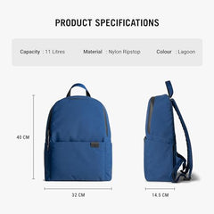 DailyObjects Monkey Shoulder Bag (19L) for Everyday Use| 100% Recycled | Travel/Office Bag | Backpack With Padded Compartment for Upto 14" | Adjustable Straps & Zipper closure - Orange