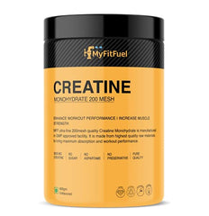 MyFitFuel Micronized Creatine Monohydrate (200 Mesh - Easily Absorbed by Body) | 400 gm, (Natural)