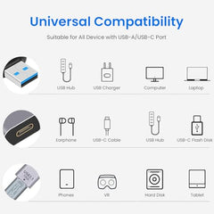 Verilux® Lighting to Type C Earphone Converter with Aluminum Alloy Housing