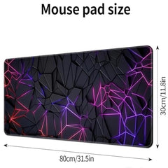 Uniquora Large Desk Mouse Mat, Extended Gaming, Office Keyboard Pad, Waterproof Non-Slip Surface, Stitched Edge Anti-Fray Thick Fabric Rubber Base Mat for Home Laptop Study or Work Setup (Gaming)