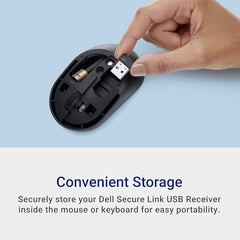 Dell KM555 Pro Compact Silent Keyboard and Mouse, Black