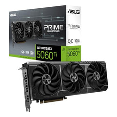 ASUS Prime GeForce RTX™ 5060 Ti 16GB GDDR7 OC Edition Graphics Card (PCIe® 5.0, 16GB GDDR7, HDMI®/DP 2.1, 2.5-Slot, Axial-tech Fans, Dual BIOS)