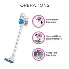 KENT Dash Vacuum Cleaner | 600W | High Suction Power >16 kPa | Cyclone5 Technology and HEPA Filter | Bagless Design | Ideal for Floor, Curtain, Carpet, Sofa & Car | Black & Blue