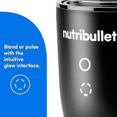 Nutribullet 1200W Ultra Blender, USA #1 Mixer, Grinder, Smoothie Maker, Food Processor, Glow Illuminated Interface, Quietest Single-Serve Blender, SS Rapid Extractor Blade 2yrs warranty (Satin Black)