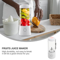Juicer for Home ^ Lacossi Juicer Mixer Grinder with 1500mAh Battery, 6 Blades 3Gears Fast Blending, 2-Jar Capacity (400ml*2) | 40 Watts Bullet Rechargeable Portable Personal Juicer