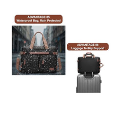 STUFFX BAGS - 36L | 17.3" Laptop | 3-in-1 Smart Convertible Multi Use College laptop office bag Tech gadgets backpack for travelling | Expandable, 3 Front, Pen&Tablet Pocket Waterproof Nylon (Black)