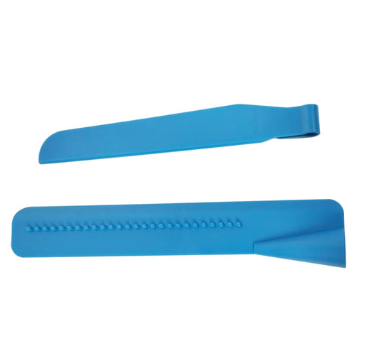 SYGA Pack of 2 Cake Scraper Smoother Cake Leveler Fondant Plastic Tool (Pink)