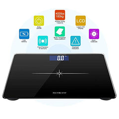 BMI Smart Digital Weighing Scale for Body Weight, Rechargeable Bathroom Scale With Body Fat Measurement - Gripit Advanced Smart Scale (Grayish Green)