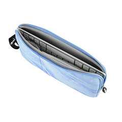 Neoprene Carrying Keyboard Sleeve Case Bag Protection Pouch Compatible with Magic Keyboard 1 & 2, Wireless Keyboard, Magic Mouse, Magic Trackpad and Wireless Trackpad (Blue Marble Pattern)