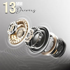Kratos TW02 Ear Buds Wireless with 60H Playtime, Noise Isolation & Clear Calls, Bluetooth Earbuds with Voice Assistant, Ear Buds with Bluetooth V 5.3 & with Type C Fast Charging, IPX5 TWS Earphones