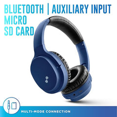 URBN Thump 550 Bluetooth 5.4 Wireless On Ear Headphone | HD Sound | Deep Bass | in-Built Mic | Type-C Charging | Foldable | Aux | Micro SD Card | 1 Year Replacement Warranty (Camo)