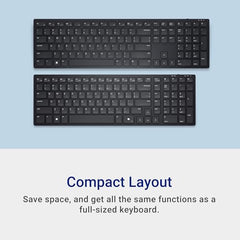 Dell KM555 Pro Compact Silent Keyboard and Mouse, Black