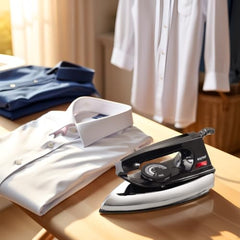 Baltra Casual 750 Watts Dry Iron | Non Stick Coated Soleplate | Light Weight | Adjustable Temperature Control | Cotton Braided Swivel Cord | Press Iron for Clothes | 2 Years Warranty