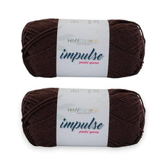WOAFASHIONS - World of Arts Impulse Hand Knitting & Crochet Yarn, Premium Acrylic, 4 : Medium (Anchor Grey) (100gms / 3.5oz / 200mtr / 218yds)