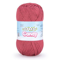Ganga Acrowools Cotton Candy Yarn – Soft Premium Cotton Blend Wool for Knitting & Crochet | Lightweight, Smooth Texture, Pastel Shades, 100gm Ball (CCY006 -White)