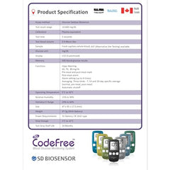SD Codefree Blood Glucose Monitoring Machine, Multi