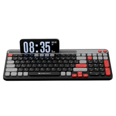 Zebronics Keypad X3 Wireless Keyboard, 102 Keys, 12 Multimedia Keys, 2.4GHz + BT, UV Coated Keycaps, Mobile & Tablet Holder, ₹ Rupee Key, Retractable Stand, USB Nano Receiver (Midnight Black)