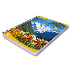 YOUVA Navneet|Spiral Long Book For Students And Executives|Spiral Bound With Safety Lock|A4 Size -21 X 29.7 Cm|Single Line|400 Pages|Pack Of 1