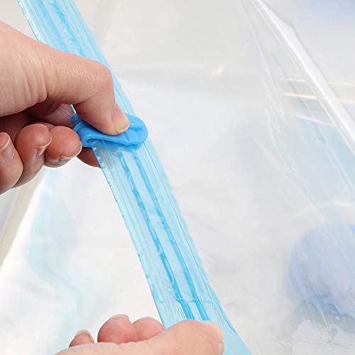 SYGA 6 Pieces Space Saver Vacuum Bag for Cloth Storage Bags (40x60cm,50x70cm,60x80cm,Ele_Pump)