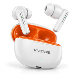 Kratos TW02 Ear Buds Wireless with 60H Playtime, Noise Isolation & Clear Calls, Bluetooth Earbuds with Voice Assistant, Ear Buds with Bluetooth V 5.3 & with Type C Fast Charging, IPX5 TWS Earphones