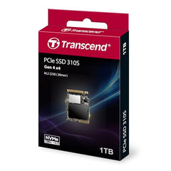 Transcend M.2 NVMe SSD 1TB 2230 PCIe Gen4x4 Max Read: 5,000MB/s Max Write: 3,500MB/s M Key TS1TMTE310S